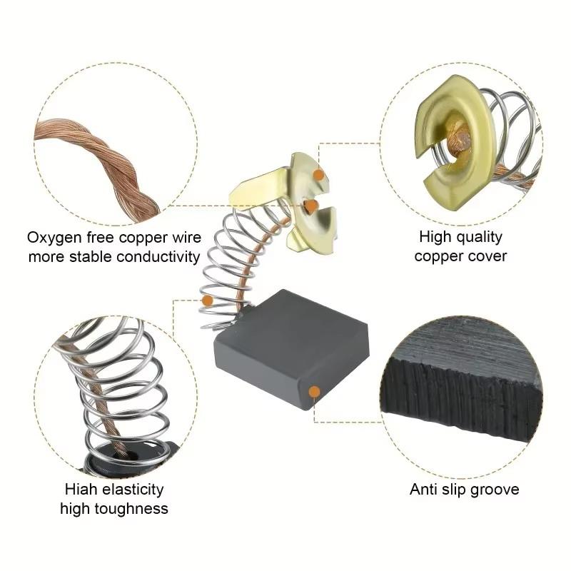 50pcs Heavy-Duty Carbon Brush  - đánh giá và giá Heavy Equipment Grinder