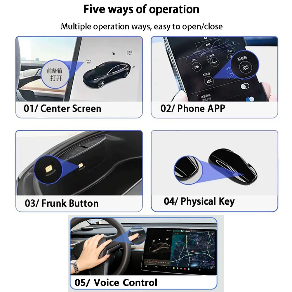 Auto Power Frunk 3.0 for Tesla - đánh giá và giá Heavy Equipment Lift