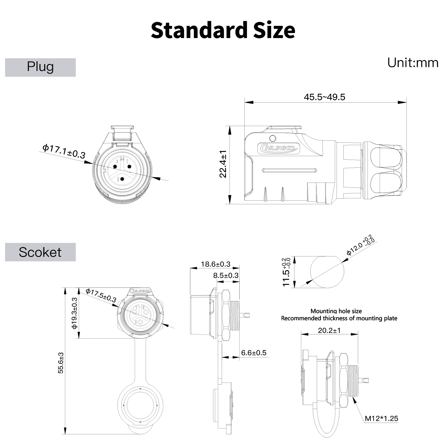 CNLINKO M12 IP68 Circular Heav - đánh giá và giá Heavy Equipment Grinder